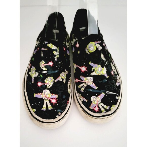 Buzz Light Year Vans Asher Slip-On Kids Sneaker‎ - Size 4 - Picture 9 of 10